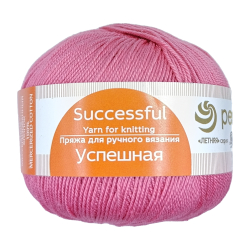 Успешная пряжа Россия ПТ 100%хлопок мерсериз 10х50г/220м (021-Брусника)