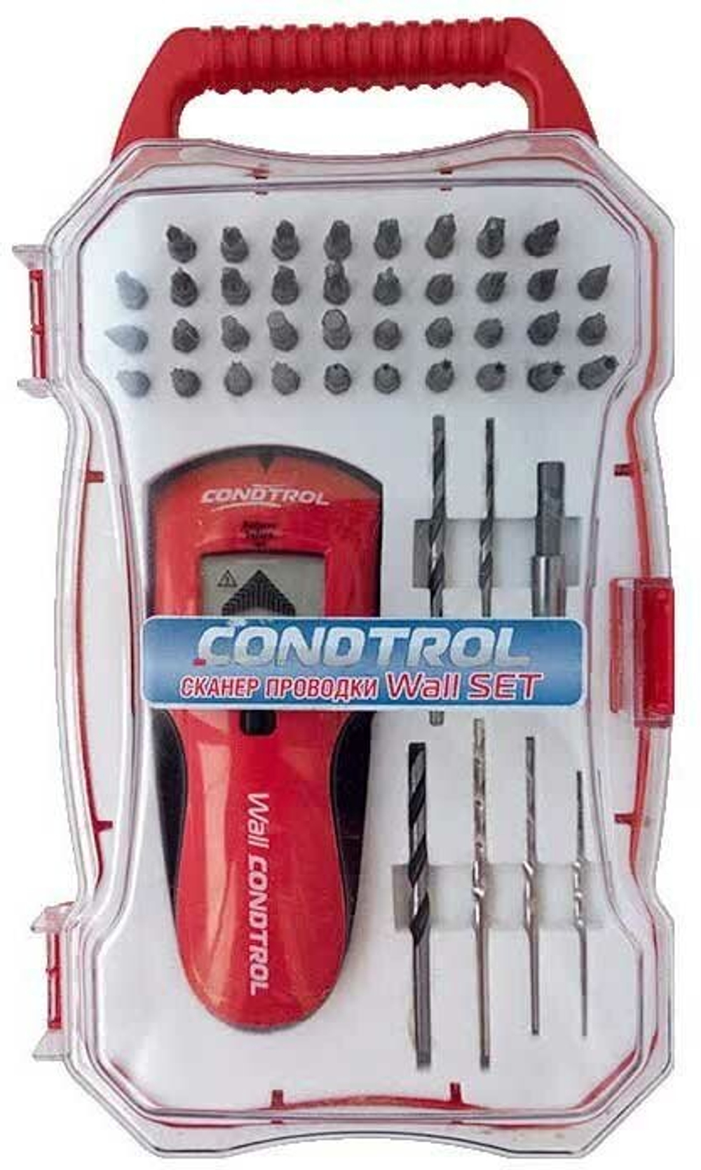 Детектор CONDTROL WALL set+ max глубина об.меди,дерева,проводки,стали 38мм (3-12-015)