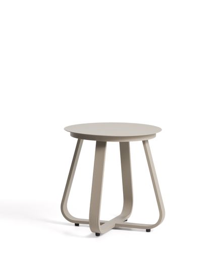 Уличный столик Tamaris из алюминия цвета таупе Ø48 см