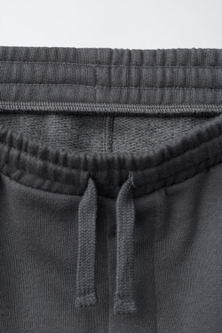 ZARA БРЮКИ BALLOON ИЗ ФУТЕРА, АНТРАЦИТОВО-СЕРЫЙ