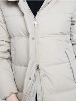 Куртка зимняя удлиненная с капюшоном