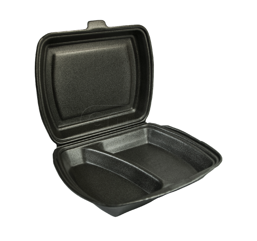 Ланч-бокс ЮУП ЧЕРНЫЙ 2х-секц SLB-2 (200шт)