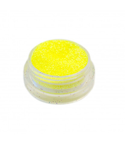 Блестки желтые неоновые 3 гр в баночке