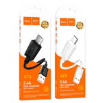 Кабель USB - Micro HOCO X73 (белый) 1м