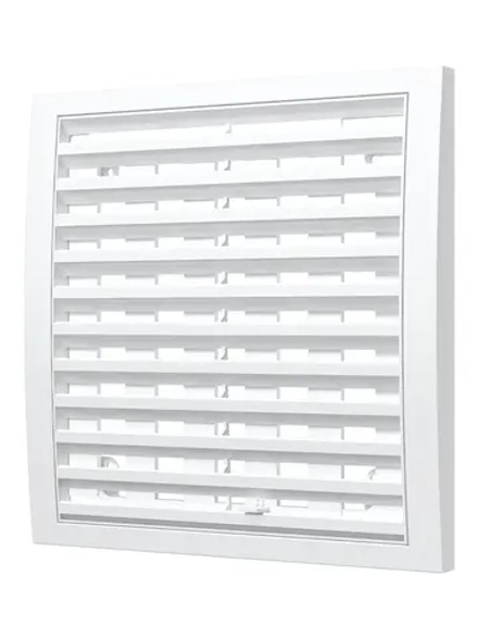 Решетка 200*200 2020РРПН вентиляционная наружная, регулируемая разъемная 200х200 ASA-пластик ERA title=