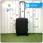 Маленький чемодан Mironpan Model 74, Черный, S с расширителем