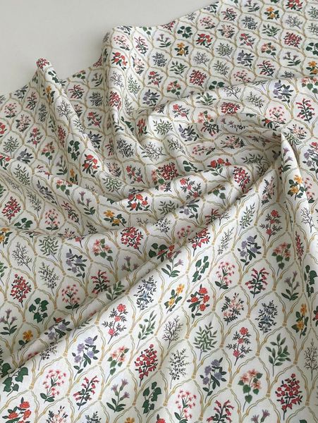 БОТАНИЧЕСКИЙ АРАБЕСК 100% хлопок Handmade Fabrics 5