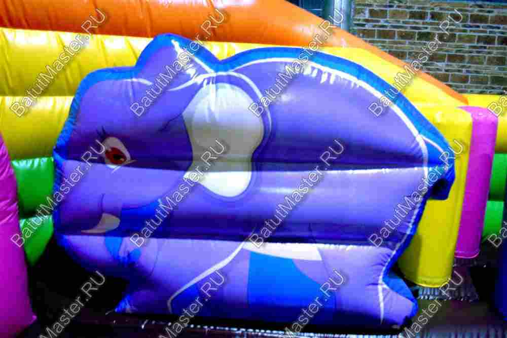 Коммерческий надувной батут "Побег из зоопарка"