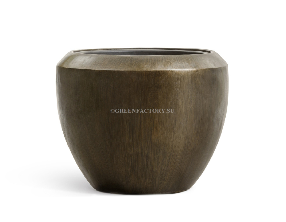 Кашпо TREEZ Effectory - Metal - Чаша Design - Чернёная бронза