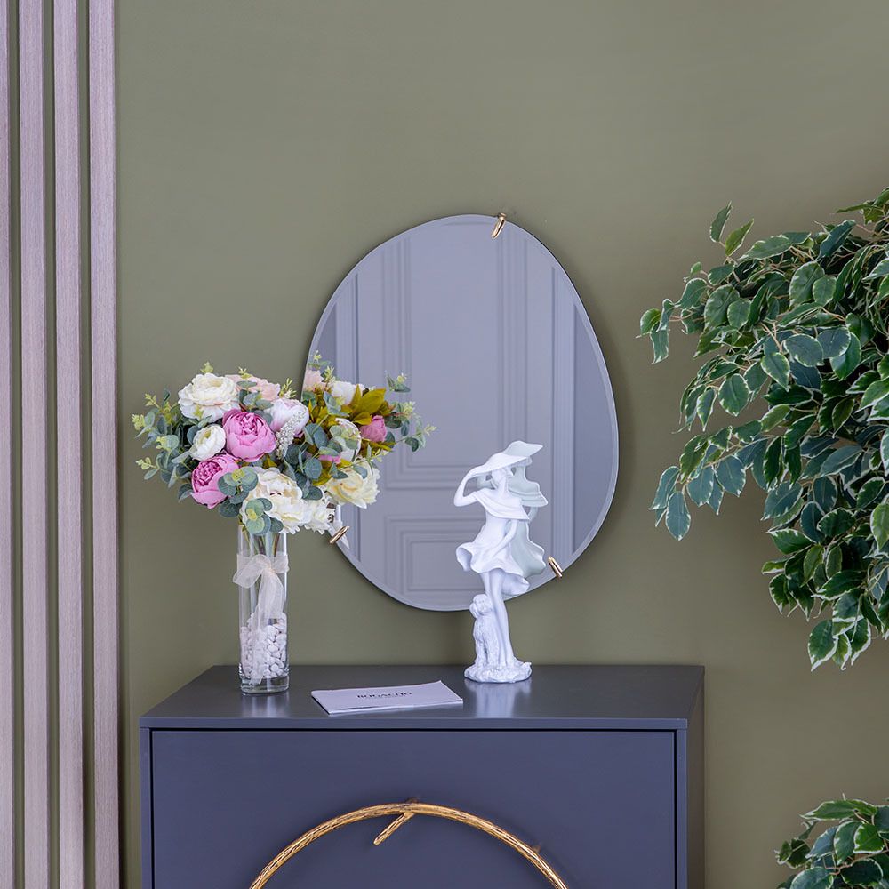 Зеркало настенное Лаундж 54см х 65 см Айвори