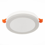 ST104.542.06 Светильник встраиваемый Белый LED 1*6W 4000K 468Lm Ra&gt;80 120° IP20 D110xH20 170-240V Встраиваемые светильники