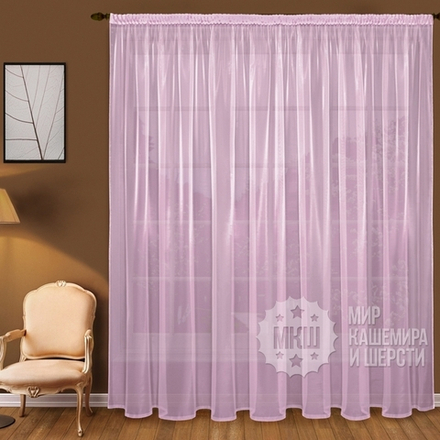 Готовая тюль вуаль: Юнис (арт. А30-101-5)  -   300х270 см. - сиреневая