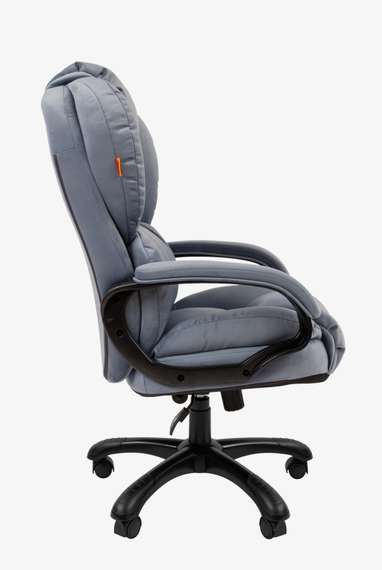 Кресло Chairman Home 434 Россия ткань Т-71 голубое (черный пластик)