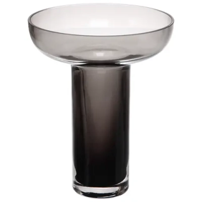 Ваза стеклянная «GREY GLASS» 16*19см