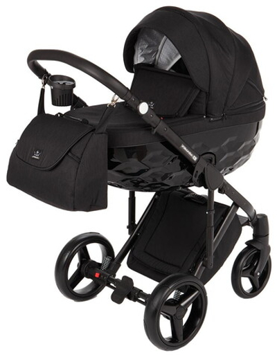 Детская коляска Adamex Chantal 3 в 1 C213 (ЧЕРНЫЙ)