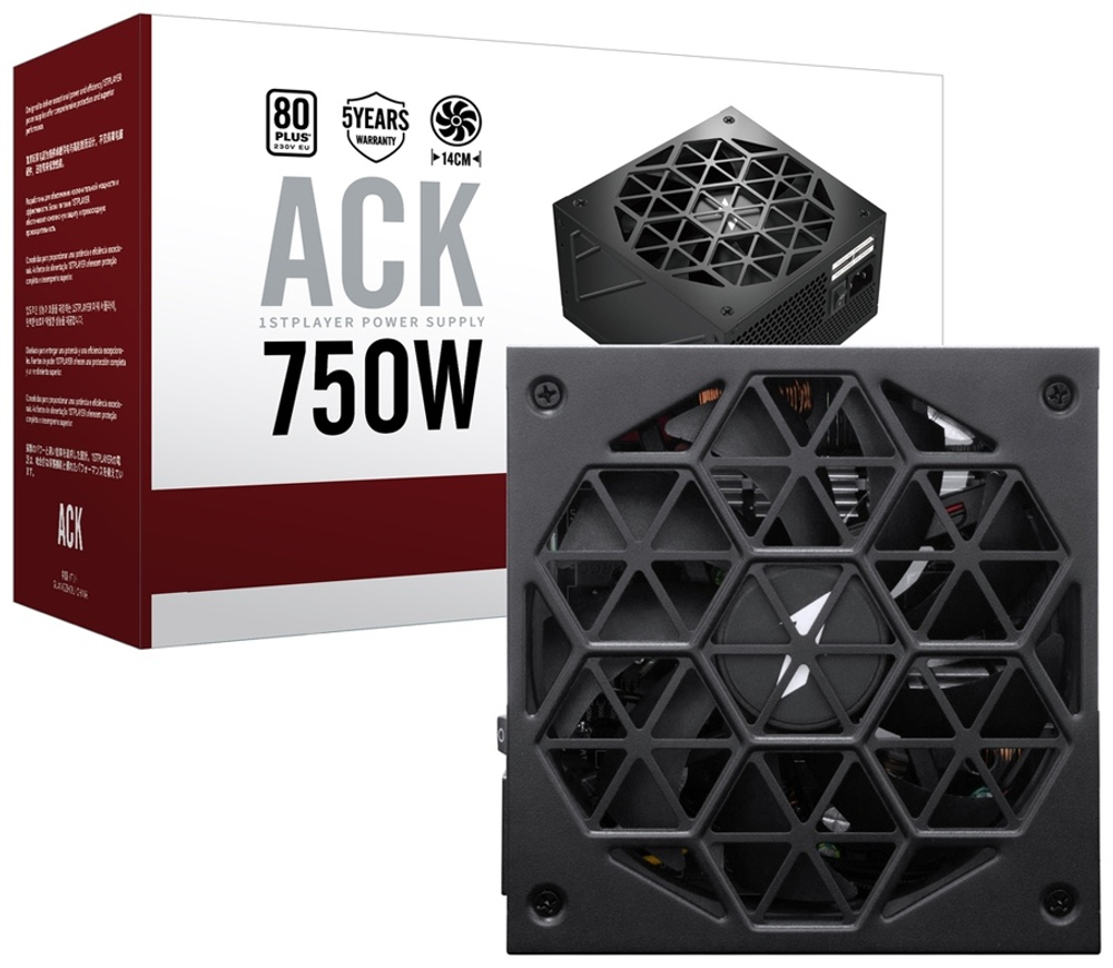 Блок питания 1STPLAYER HA 750W BA2 BK 750 Вт