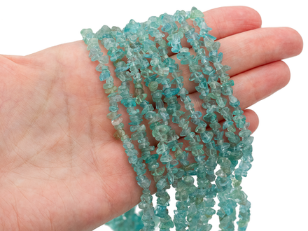 Нить бусины из апатита 5-7мм (галька)