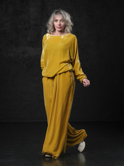 Лонг двусторонний /бархат + шелк