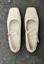 Туфли // Mary Jane // Milky // Suede