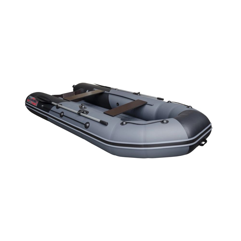 Лодка Таймень NX 3400 НДНД PRO, 3400*1600*450 мм., цвет графит - черный
