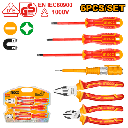 Набор диэлектрического инструмента INGCO HKIST3061 INDUSTRIAL 6 шт.