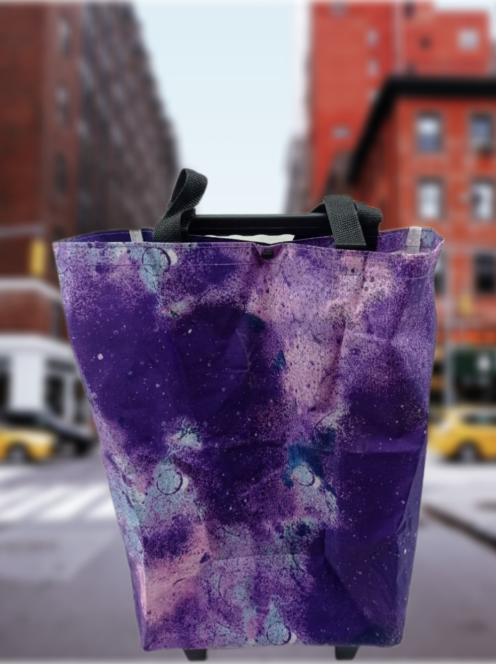 Сумка на колесиках , хозяйственная , сумка-тележка , с выдвижной ручкой.