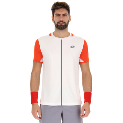 Мужское теннисное поло Lotto Top IV T-Shirt Men - White, Red
