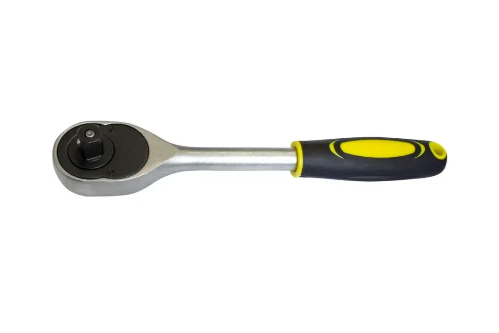 Трещотка реверсивная с резиновой ручкой 1/2''(L-255мм,24зуб.) WMC TOOLS WMC-80244