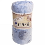 Плед 180*200см «Neon-Космос» светящийся, цвет голубой, микрофлис Ультрамарин