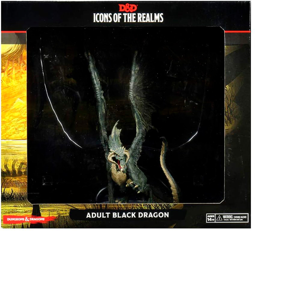 D&D Icons of the Realms: Adult Black Dragon