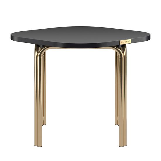 Столик кофейный ror, 50х50 см, латунь/черный