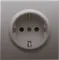 Donel R98 Сталь накладка для розетки Schuko с заземлением, со шторками 16A 250 В~, серия DA