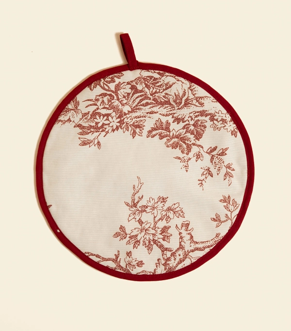 Прихватка – Круглая, красная | Сельская жизнь