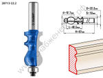 ЗУБР 22.2x41мм, хвостовик 12мм, фреза кромочная фигурная №2