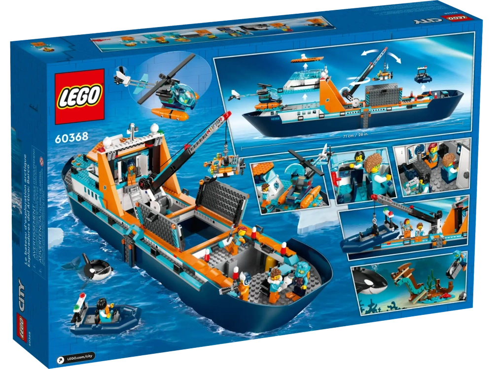 Конструктор LEGO City 60368 Корабль «Исследователь Арктики»
