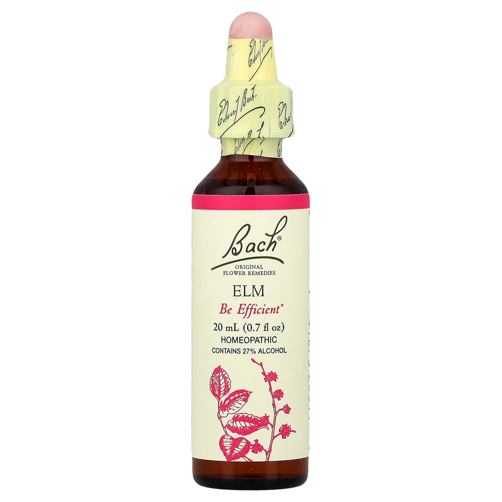 Bach, Original Flower Remedies, вяз, 20 мл (0,7 жидк. унции)