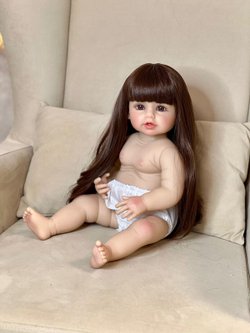 Кукла Реборн виниловая 55см без одежды (FA-568W)