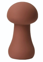 Коричневый перезаряжаемый клиторальный стимулятор-грибочек Mushroom (Цвет: коричневый)