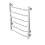Полотенцесушитель MIXLINE MIRA  80х50 (таймер, 253 Вт, 6 перекладин) электрический БЕЛЫЙ