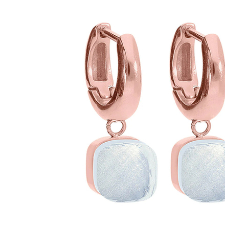 Серьги Qudo Firenze arctic blue opal 300368 BL/RG