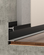 Теневой плинтус скрытого монтажа Pro Design 7210 Черный Муар 2700мм