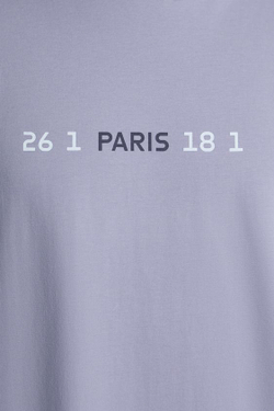 ZARA ФУТБОЛКА С ПРИНТОМ PARIS, ЛАВАНДОВЫЙ