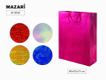 Пакет подарочный бумажный Голография 45х32х13см. (Mazari)