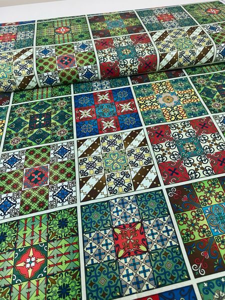 МАРРАКЕШ #15, 100% хлопок Handmade Fabrics, 2 ряда клеток 6
