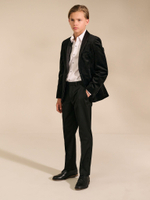 Пиджак бархатный для мальчика Next 802-634, Черный