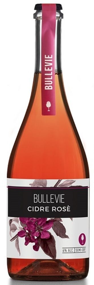 Сидр игристый полусухой Bullevie Rose 0.75 стекло - 6 шт