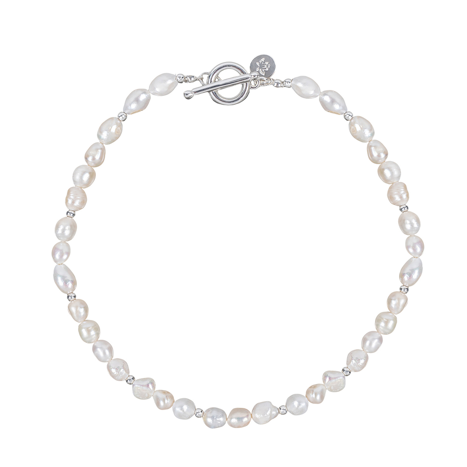 Колье Fiore Luna String of Pearls Сarabiner BL4507 S