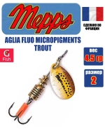 Блесна для рыбалки вращающаяся Mepps AGLIA FLUO, Micropigments Trout