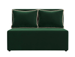 Диван прямой Лагуна, Зеленый\Бежевый, Велюр, 114433
