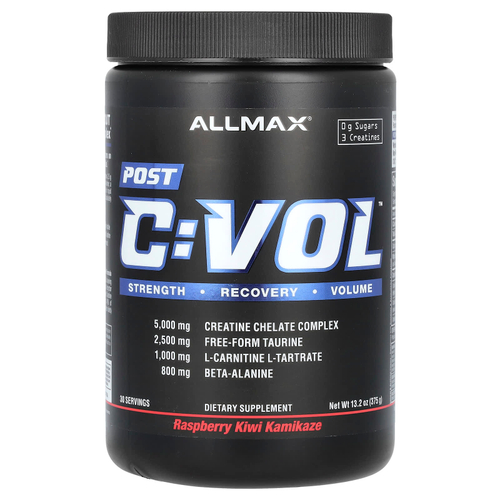 ALLMAX, C: VOL, Post, малиновый и киви-камикадзе, 375 г (13,2 унции)